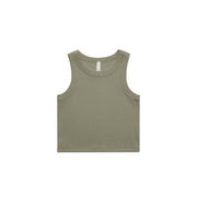 Wo's Organic Rib Crop Tank | 4064G