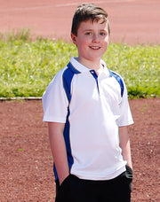 Kids' mini waffle CoolDry Polo