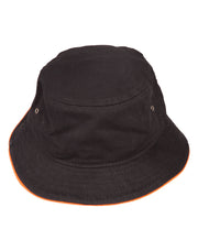 soft washed sandwich bucket hat