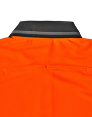 Hi-Vis Bamboo Charcoal Vented S/S Polo