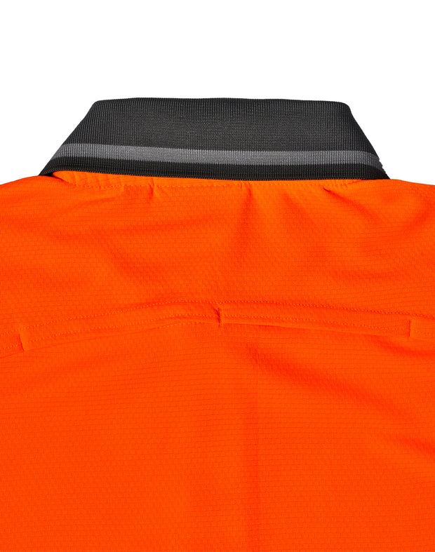 Hi-Vis Bamboo Charcoal Vented S/S Polo