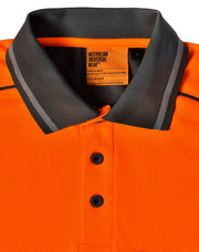 Hi-Vis Bamboo Charcoal Vented S/S Polo
