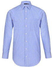 Men's Gingham Check Roll-up L/S Shirt