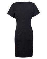 Ladies' Poly/Viscose Stretch, Short Sleeve Dress
