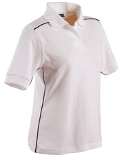 ladies' pure cotton contrast piping