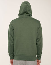 Adult's Close Front Contrast Fleecy Hoodie