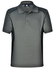Kids' Cooldry S/S Contrast Interlock Polo