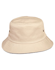 contrasting underbrim bucket hat
