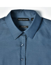 Ladies' Pin Dot Stretch 3/4 Sleeve Shirt