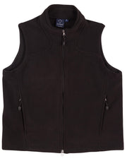 Man's bonded polar fleece vest