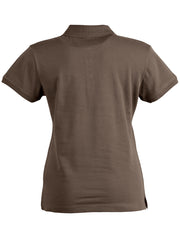 ladies cotton stretch polo