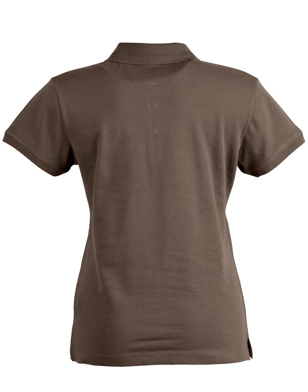 ladies cotton stretch polo