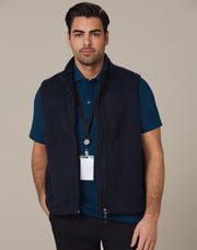 Man's bonded polar fleece vest