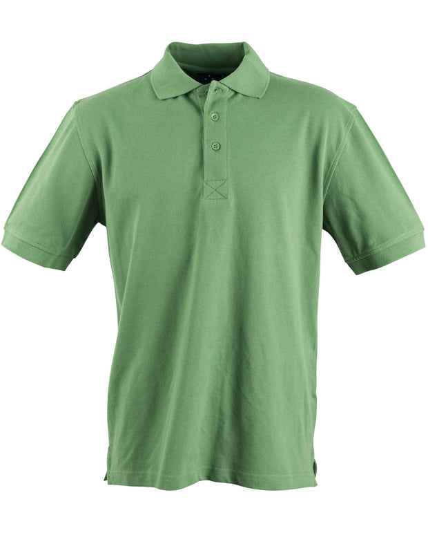 mens S/S pique polo