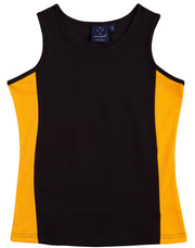 ladies truedry contrast singlet