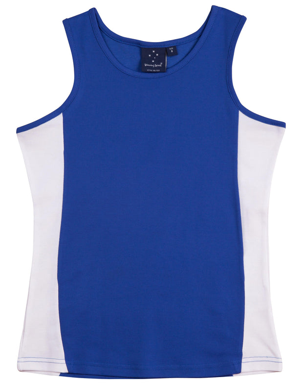 ladies truedry contrast singlet