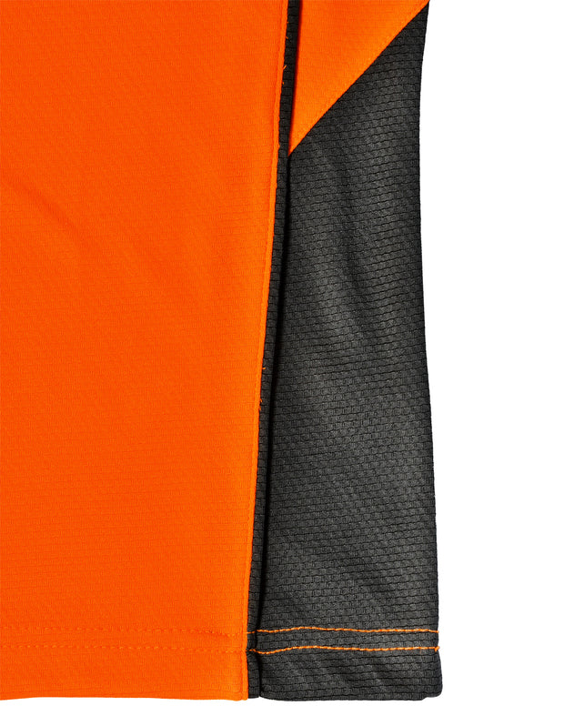 Hi-Vis Bamboo Charcoal Vented S/S Polo