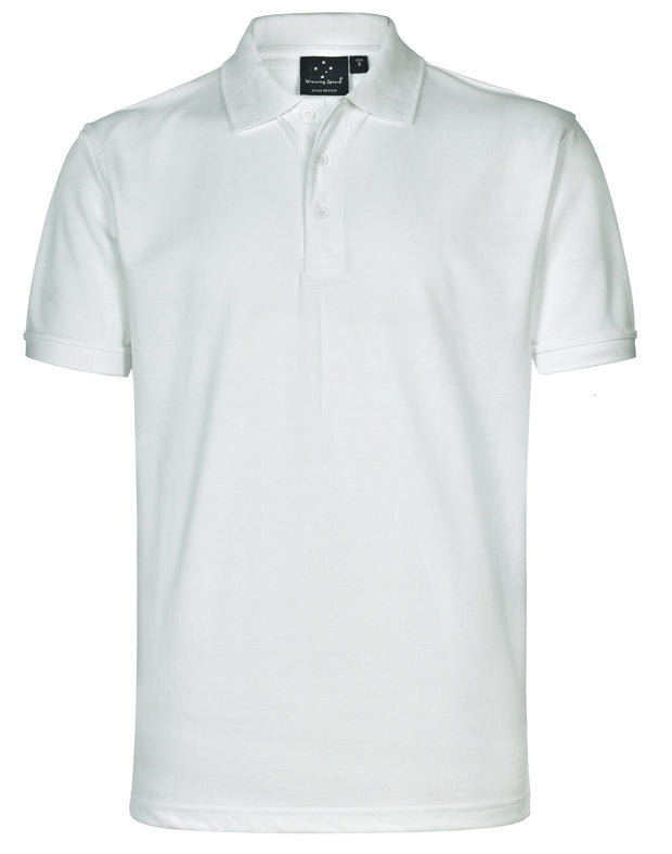 mens tight pique knit S/S polo