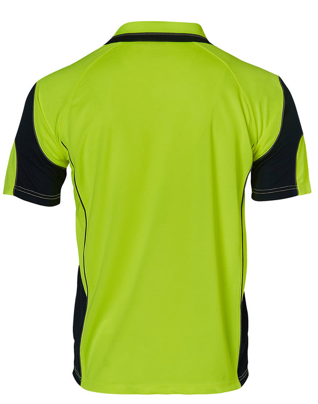 Cooldry Hi-Vis Mini Waffle Safety Polo