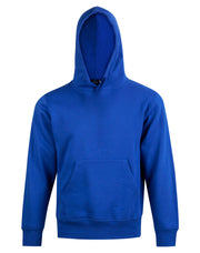 Kids' Close Front Contrast Fleecy Hoodie