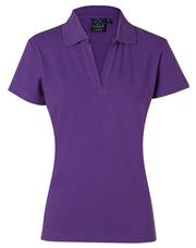 ladies S/S pique polo