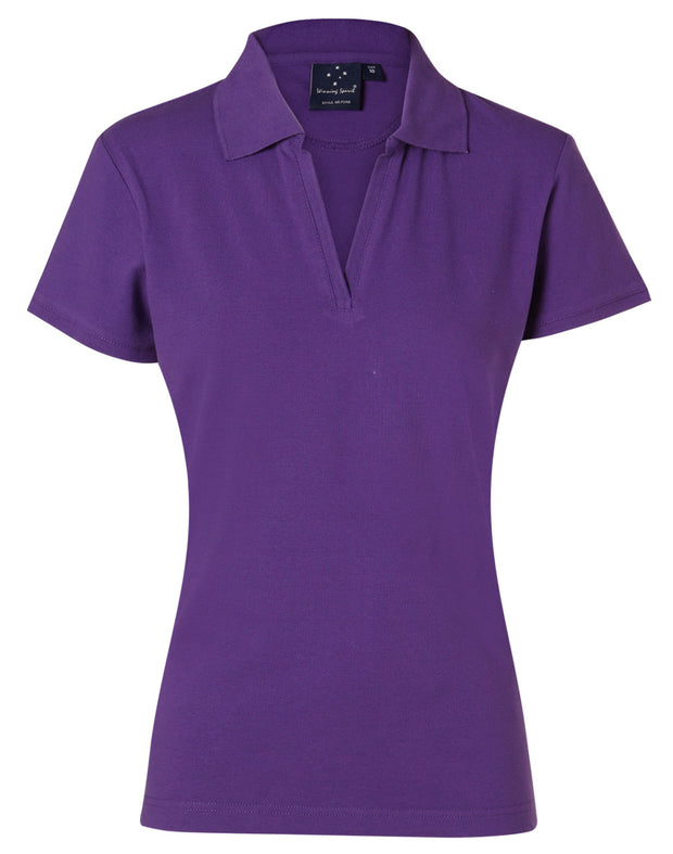ladies S/S pique polo