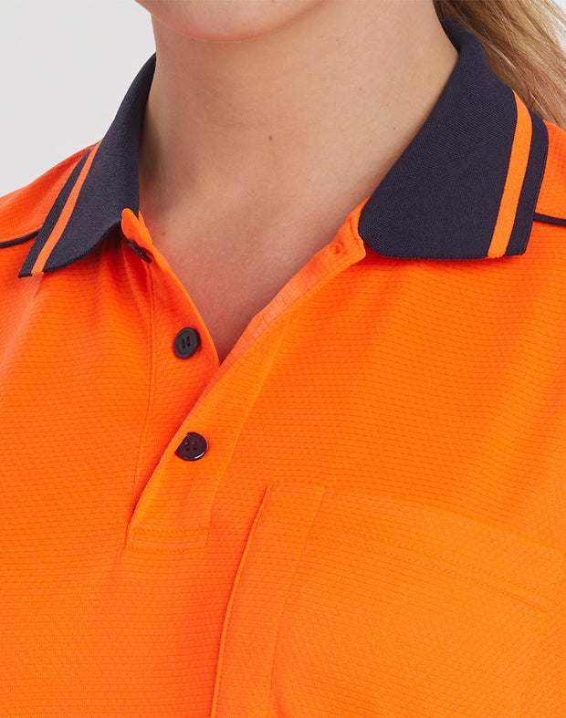 Unisex Hi-Vis Bamboo Charcoal S/S Polo