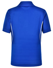 Kids' Cooldry S/S Contrast Interlock Polo