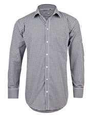 Men's Gingham Check Roll-up L/S Shirt