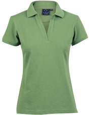 ladies S/S pique polo