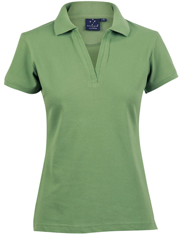 ladies S/S pique polo