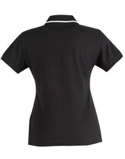 Ladies' Poly/Cotton Contrast Pique S/S Polo