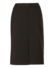Women's Mid Length Lined Pencil Skirt in Wool Stretch