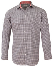 Men's Gingham Check Roll-up L/S Shirt