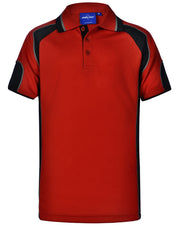 Kid's Cooldry Contrast Polo With Sleeve Panel