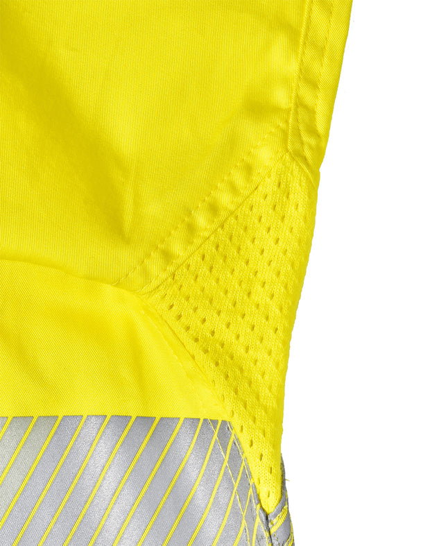 Hi-Vis Cool-Breeze Safety L/S Shirt (Segmented Tape)