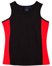 ladies truedry contrast singlet