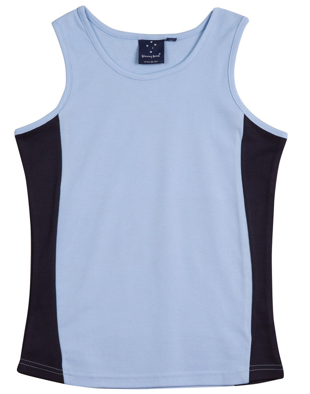 ladies truedry contrast singlet