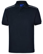 Men's pure cotton contrast piping