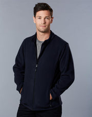 Mens bonded P/F full zip jacket