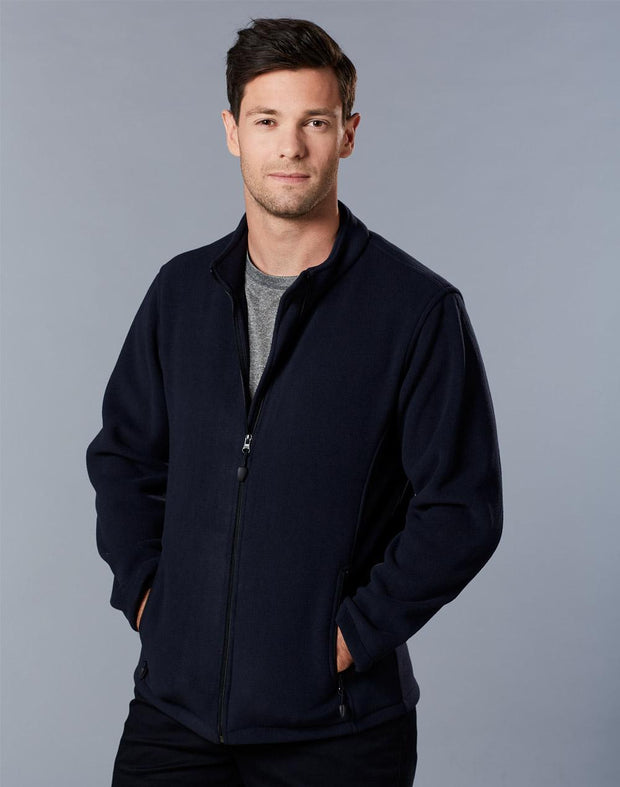 Mens bonded P/F full zip jacket