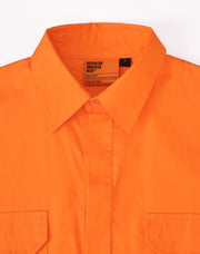 Hi Vis Cool-Breeze Closed Front L/S Shirt (Perforated Tape)