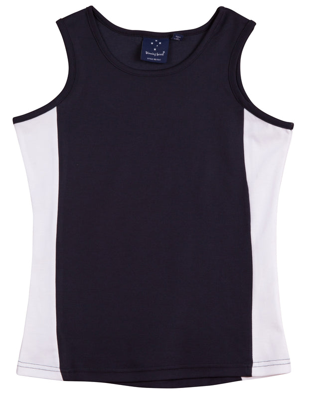 ladies truedry contrast singlet