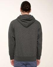 Adult's Close Front Contrast Fleecy Hoodie