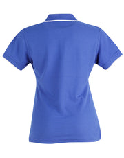 Ladies' Poly/Cotton Contrast Pique S/S Polo