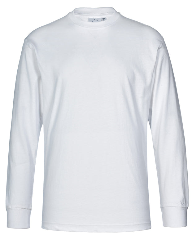 mens cotton crew neck L/S tee