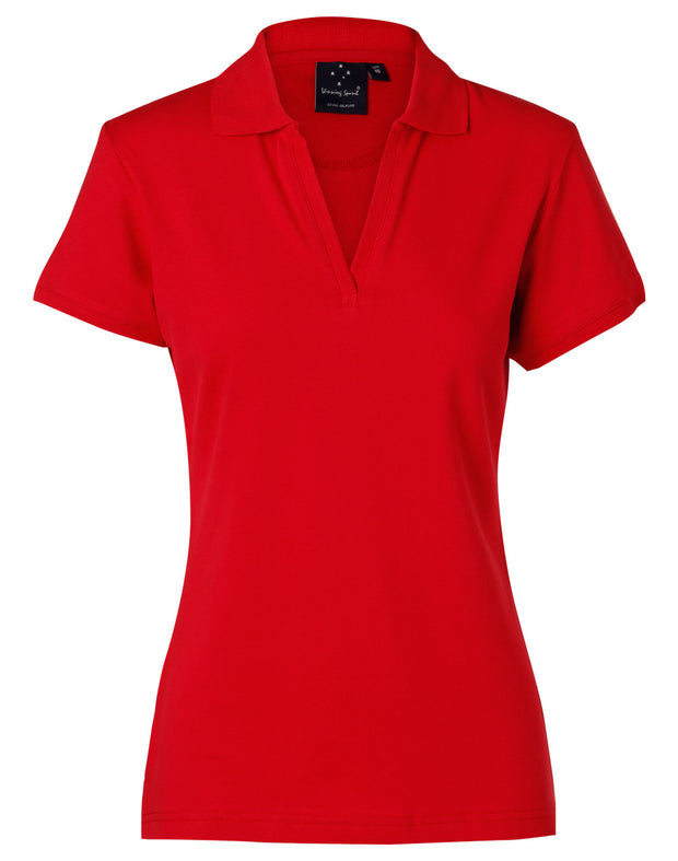 ladies S/S pique polo