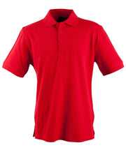 mens S/S pique polo