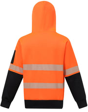 Hi-Vis Two Tone Safety Hoodie With Segmented Tapes