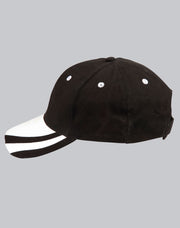 contrast peak structured cap.